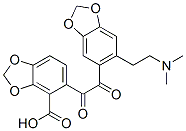 5-[[6-[2-(Dimethylamino)ethyl ]-1,3-benzodioxol-5-yl ]oxoacetyl ]-1,3-benzodioxole-4-carboxylic acid Structure,59443-00-4Structure