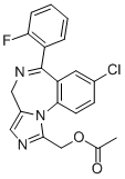 1-Acetoxymethyl-8-chloro-6-(2-fluorophenyl)-4h-imidazo[1,5-a][1,4]benzodiazepine Structure,59468-89-2Structure