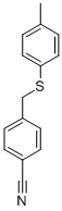 4-[[(4-Methylphenyl)thio]methyl ]-benzonitrile Structure,59475-53-5Structure