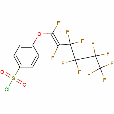 4-[(Undecafluorohexenyl)oxy]benzenesulphonyl chloride Structure,59493-82-2Structure