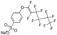 Benzenesulfonic acid, 4-[(undecafluorohexenyl)oxy]-, sodium salt Structure,59493-84-4Structure