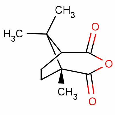 (1R,3s)-(-)-樟腦酸酐結(jié)構(gòu)式_595-29-9結(jié)構(gòu)式