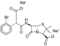 2-Bromo carbenicillin disodium salt Structure,59530-63-1Structure