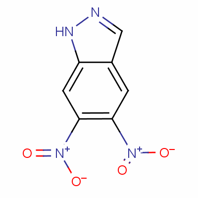 5,6-Dinitro-1h-indazole Structure,59601-91-1Structure