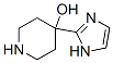 4-Piperidinol ,4-(1h-imidazol-2-yl)- Structure,596105-93-0Structure