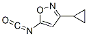 Isoxazole,3-cyclopropyl-5-isocyanato-(9ci) Structure,59669-74-8Structure