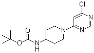 Tert-butyl 1-(6-chloropyrimidin-4-yl)piperidin-4-ylcarbamate Structure,596817-50-4Structure