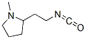 Pyrrolidine, 2-(2-isocyanatoethyl)-1-methyl- (9ci) Structure,596826-70-9Structure