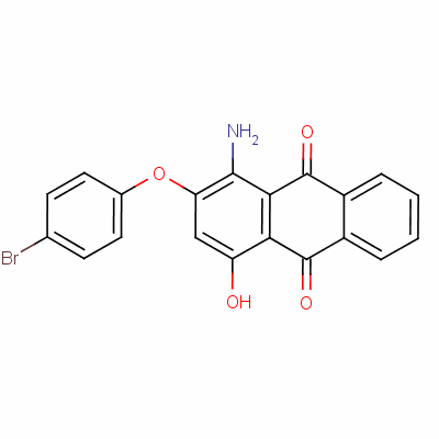 1-Amino-2-(4-bromophenoxy)-4-hydroxyanthraquinone Structure,59722-76-8Structure