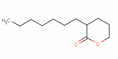 3-Heptyltetrahydro-2h-pyran-2-one Structure,59726-51-1Structure