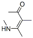 3-Penten-2-one,3-methyl-4-(methylamino)-(9ci) Structure,59734-32-6Structure