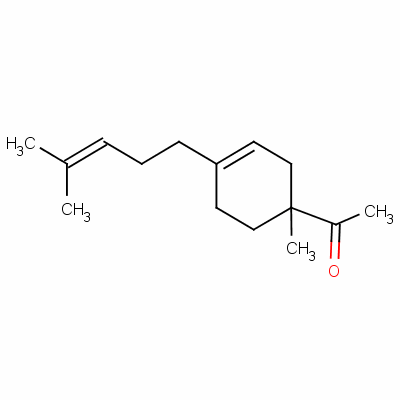 1-[1-Methyl-4-(4-methyl-3-pentenyl)-3-cyclohexen-1-yl ]ethan-1-one Structure,59742-22-2Structure