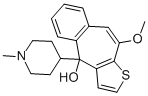 10-Methoxy-4-(1-methylpiperidin-4-yl)-4h-benzo[4.5]cyclohepta[1,2-b]thiophene-4-ol Structure,59743-88-3Structure