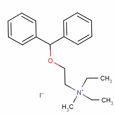 [2-(Diphenylmethoxy)ethyl ]diethylmethylammonium iodide Structure,5982-52-5Structure