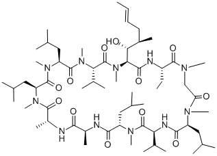 環(huán)孢菌素結構式_59865-13-3結構式