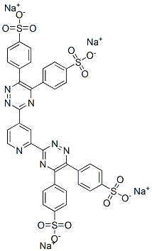 2,4-Bis[5,6-di(p-sulfophenyl)-1,2,4-triazin-3-yl]pyridine tetrasodium salt Structure,59895-79-3Structure