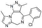 4-(2-Chlorophenyl)-1,6-dihydro-1,3,9-trimethylimidazo[1,2-a]pyrazolo[4,3-f][1,4]diazepine Structure,59897-48-2Structure