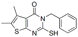 3-Benzyl-2-mercapto-5,6-dimethyl-3H-thieno[2,3-d]pyrimidin-4-one Structure,59898-63-4Structure