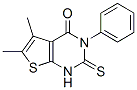 5,6-Dimethyl-3-phenyl-2-thioxo-2,3-dihydrothieno[2,3-d]pyrimidin-4(1H)-one Structure,59898-64-5Structure