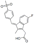 2-[(3Z)-6-fluoro-2-methyl-3-[(4-methylsulfonylphenyl)methylidene]inden-1-yl]acetic acid Structure,59973-80-7Structure