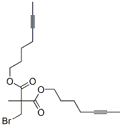 Bromomethyl (methyl)malonic acid di(5-heptynyl) ester Structure,60004-36-6Structure