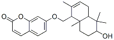 (-)-7-[(1,4,4a,5,6,7,8,8a-八氫-6-羥基-2,5,5,8a-四甲基萘-1-基)甲氧基]-2H-1-苯并吡喃-2-酮結(jié)構(gòu)式_60018-29-3結(jié)構(gòu)式