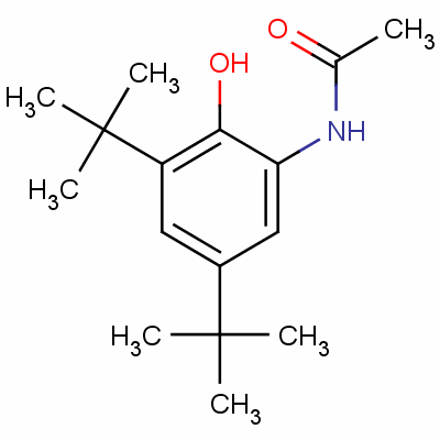 N-[3,5-bis(1,1-dimethylethyl)-2-hydroxyphenyl ]acetamide Structure,60043-08-5Structure