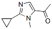 Ethanone, 1-(2-cyclopropyl-1-methyl-1h-imidazol-5-yl)-(9ci) Structure,600638-77-5Structure