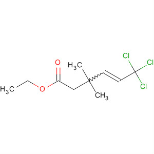 6,6,6-Trichloro-3,3-dimethyl-4-hexenoic acid ethyl ester Structure,60066-83-3Structure