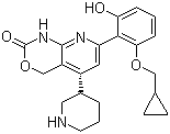 7-[2-(環(huán)丙基甲氧基)-6-羥基苯基]-1,4-二氫-5-(3s)-3-哌啶基-2H-吡啶并[2,3-d][1,3]噁嗪-2-酮結(jié)構(gòu)式_600734-02-9結(jié)構(gòu)式