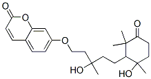 (-)-7-[[3-羥基-5-(6-羥基-2,2,6-三甲基-3-氧代環(huán)己基)-3-甲基戊基]氧基]-2H-1-苯并吡喃-2-酮結(jié)構(gòu)式_60077-55-6結(jié)構(gòu)式