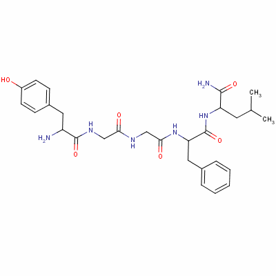 Tyr-gly-gly-phe-leu-nh2 Structure,60117-24-0Structure