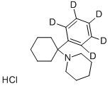 Phencyclidine-d5 hcl Structure,60124-79-0Structure