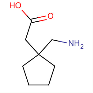 Cyclopentaneacetic acid,1-(aminomethyl)- Structure,60142-99-6Structure