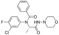 Benzamide,n-(3-chloro-4-fluorophenyl)-n-[1-methyl-2-(4-morpholinylamino)-2-oxoethyl ]-,(s)-(9ci) Structure,60143-05-7Structure