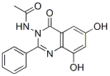 Acetamide,n-(6,8-dihydroxy-4-oxo-2-phenyl-3(4h)-quinazolinyl)- Structure,60186-46-1Structure