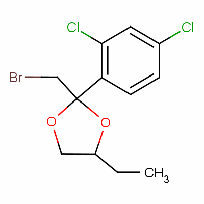 2-(Bromomethyl)-2-(2,4-dichlorophenyl)-4-ethyl-1,3-dioxolane Structure,60207-92-3Structure