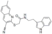 (9ci)-2-[(3-氰基-7-甲基-2-喹啉)硫代]-n-[2-(1H-吲哚-3-基)乙基]-乙酰胺結(jié)構(gòu)式_602263-49-0結(jié)構(gòu)式