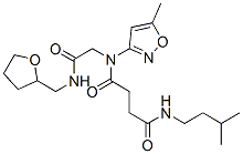 (9ci)-n-(3-甲基丁基)-n-(5-甲基-3-異噁唑基)-n-[2-氧代-2-[[(四氫-2-呋喃)甲基]氨基]乙基]-丁烷二酰胺結(jié)構(gòu)式_602322-12-3結(jié)構(gòu)式