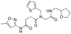 (9ci)-n-(5-甲基-3-異噁唑基)-n-[2-氧代-2-[[(四氫-2-呋喃)甲基]氨基]乙基]-n-(2-噻吩甲基)-丁烷二酰胺結(jié)構(gòu)式_602322-19-0結(jié)構(gòu)式