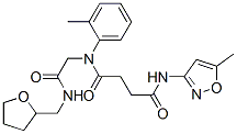 (9ci)-n-(5-甲基-3-異噁唑基)-n-(2-甲基苯基)-n-[2-氧代-2-[[(四氫-2-呋喃)甲基]氨基]乙基]-丁烷二酰胺結(jié)構(gòu)式_602322-22-5結(jié)構(gòu)式