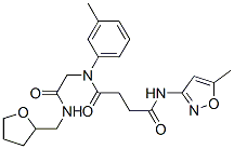 (9ci)-n-(5-甲基-3-異噁唑基)-n-(3-甲基苯基)-n-[2-氧代-2-[[(四氫-2-呋喃)甲基]氨基]乙基]-丁烷二酰胺結(jié)構(gòu)式_602322-23-6結(jié)構(gòu)式