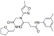 (9ci)-n-(3,5-二甲基苯基)-n-(5-甲基-3-異噁唑基)-n-[2-氧代-2-[[(四氫-2-呋喃)甲基]氨基]乙基]-丁烷二酰胺結(jié)構(gòu)式_602322-27-0結(jié)構(gòu)式