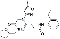 (9ci)-n-(2-乙基苯基)-n-(5-甲基-3-異噁唑基)-n-[2-氧代-2-[[(四氫-2-呋喃)甲基]氨基]乙基]-丁烷二酰胺結(jié)構(gòu)式_602322-28-1結(jié)構(gòu)式