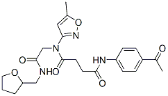 (9ci)-n-(4-乙?；交?-n-(5-甲基-3-異噁唑基)-n-[2-氧代-2-[[(四氫-2-呋喃)甲基]氨基]乙基]-丁烷二酰胺結構式_602322-34-9結構式