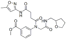 (9ci)-3-[[4-[(5-甲基-3-異噁唑基)氨基]-1,4-二氧代丁基][2-氧代-2-[[(四氫-2-呋喃)甲基]氨基]乙基]氨基]-苯甲酸甲酯結(jié)構(gòu)式_602322-37-2結(jié)構(gòu)式