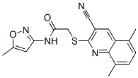 (9ci)-2-[(3-氰基-5,8-二甲基-2-喹啉)硫代]-n-(5-甲基-3-異噁唑基)-乙酰胺結(jié)構(gòu)式_602324-32-3結(jié)構(gòu)式