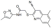 (9ci)-2-[(3-氰基-5,7-二甲基-2-喹啉)硫代]-n-(5-甲基-3-異噁唑基)-乙酰胺結(jié)構(gòu)式_602325-02-0結(jié)構(gòu)式