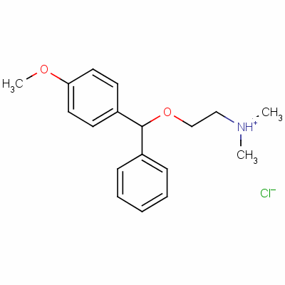 2-[(4-Methoxy-alpha-Phenylbenzyl)Oxy]Ethyl(Dimethyl)Ammonium Chloride Structure,6027-00-5Structure