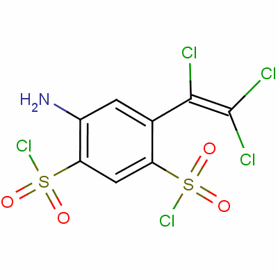 4-Amino-6-(trichlorovinyl)benzene-1,3-disulphonyl dichloride Structure,60285-85-0Structure